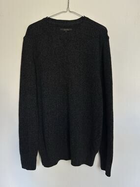 Barbour Steve McQueen Collection Wool Crewneck Sweater Charcoal Gray M